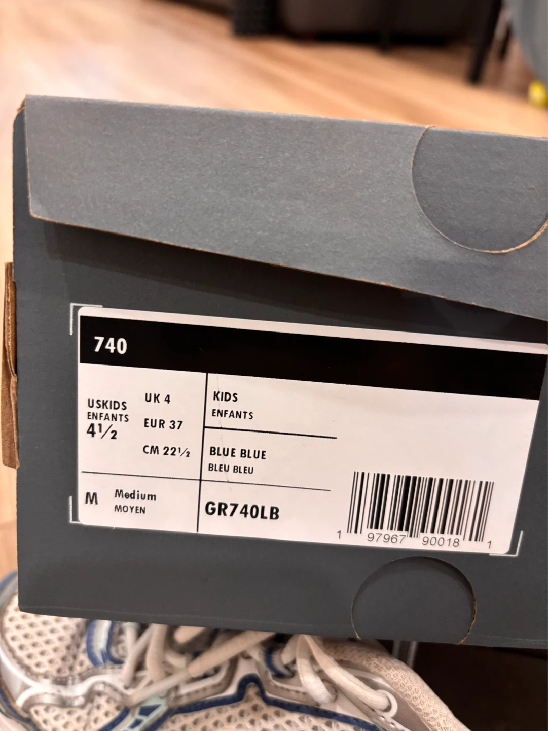 New Balance Kids Running Shoes GR740LB - Size 4 1/2 - photo 5