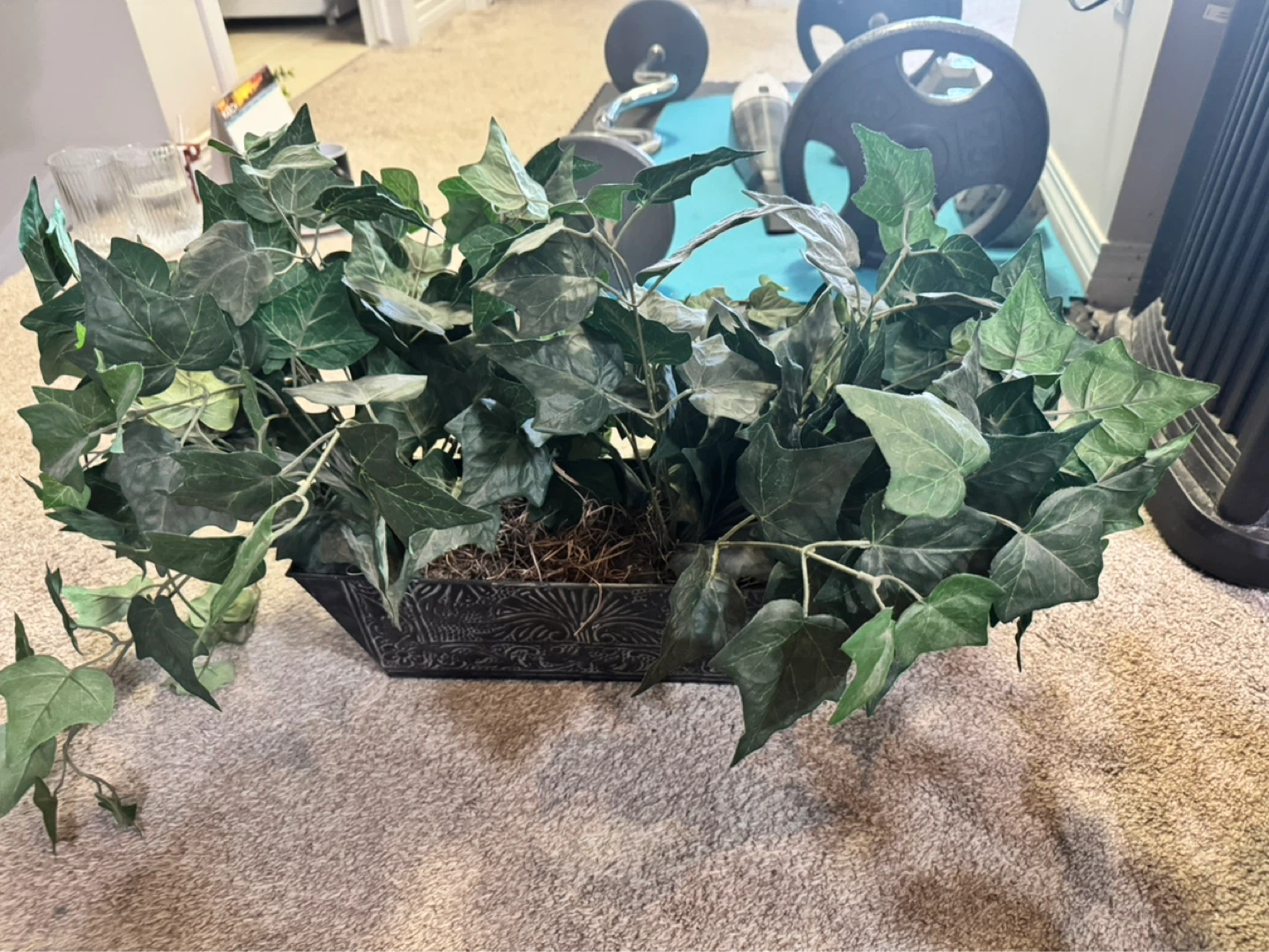 Artificial Ivy Plant in Decorative Pot