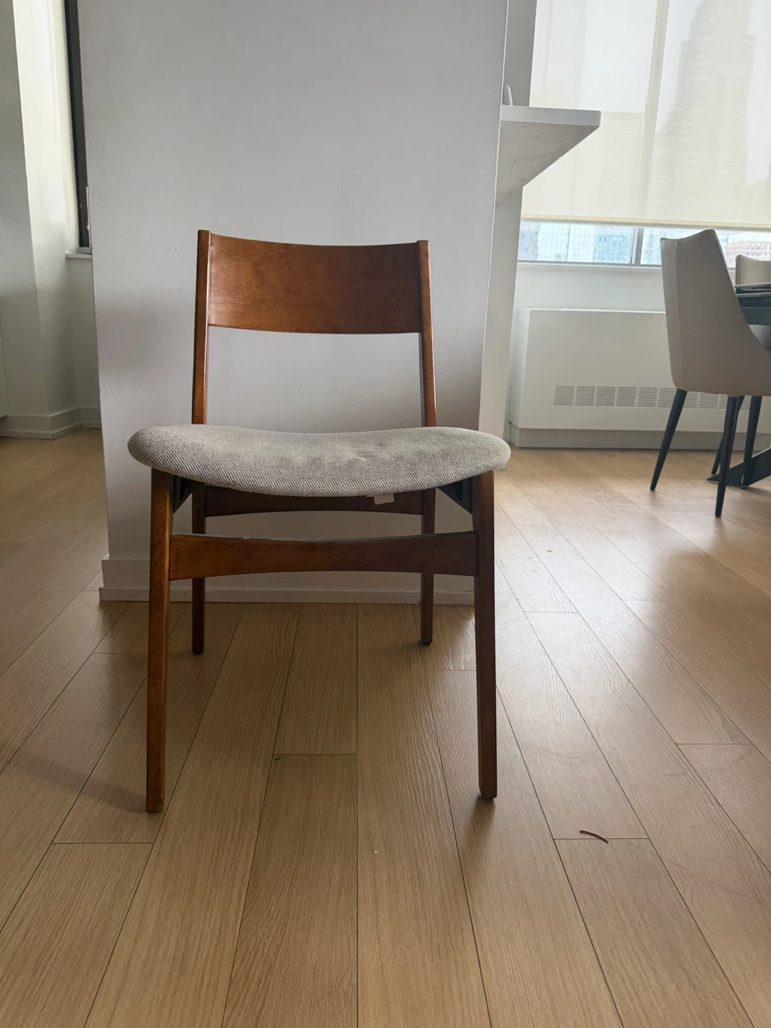 Wooden Dining Chair with Upholstered Seat - photo 2