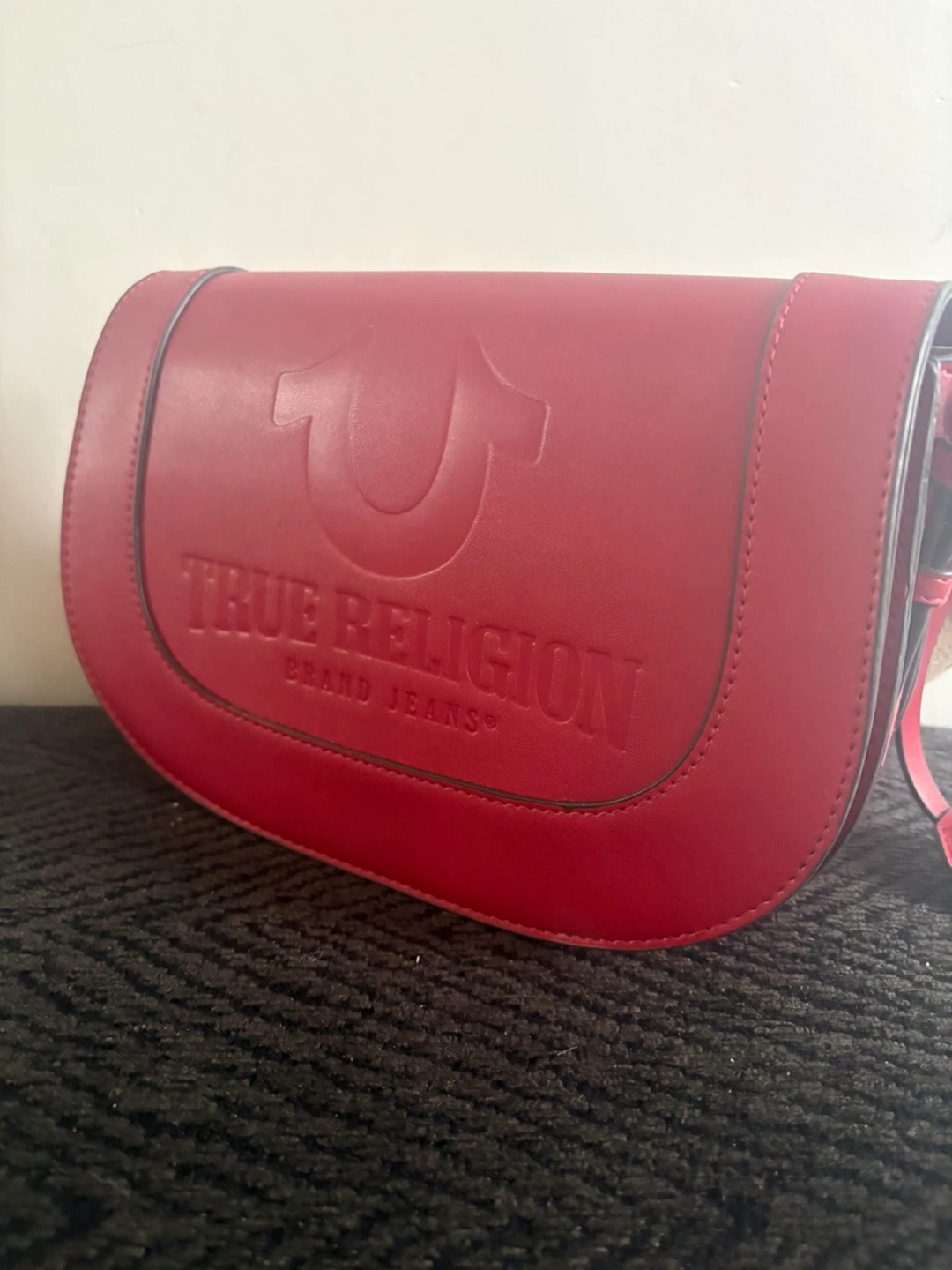 True Religion Red Saddle Bag - photo 2