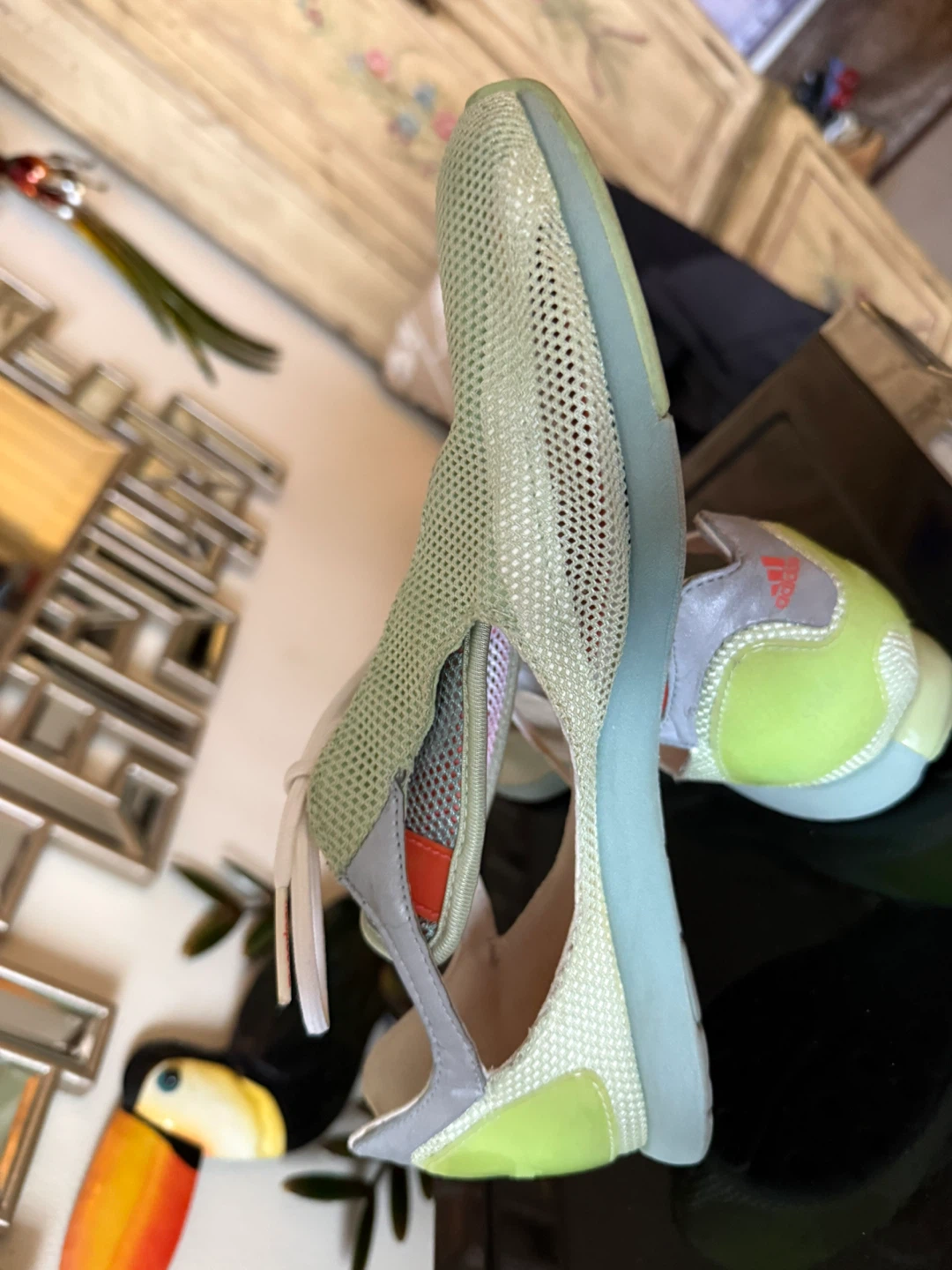 Adidas Women's Running Shoes - Light Green/Orange/Grey - photo 5