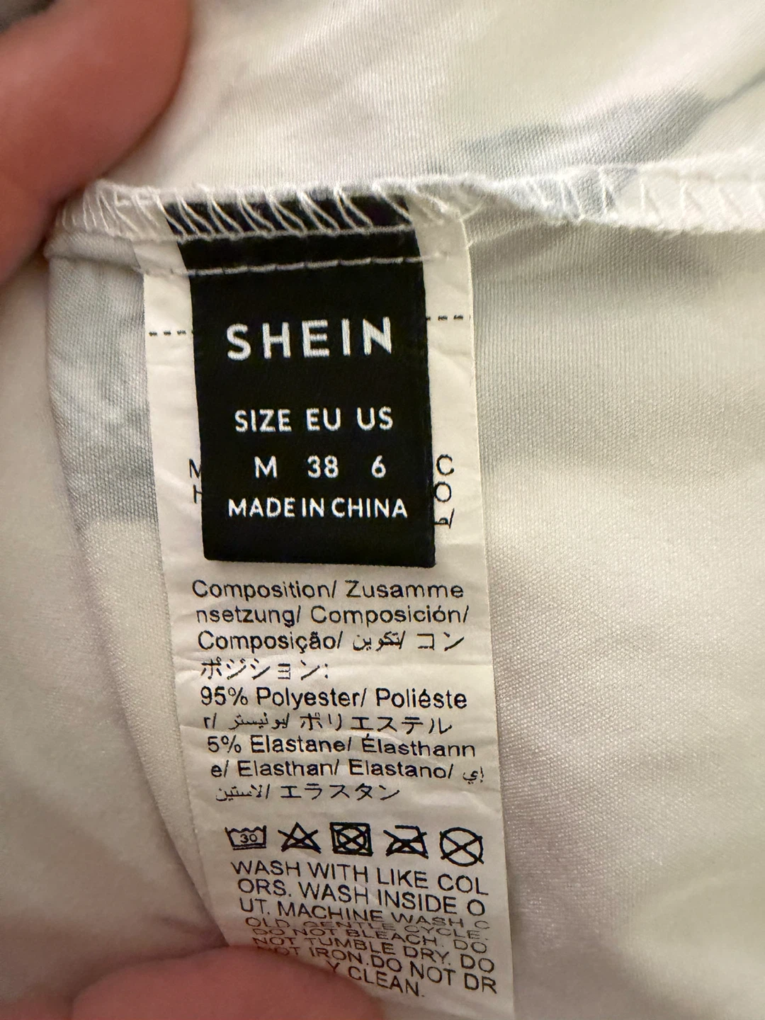 SHEIN Feather Print Blouse - Size M - photo 3