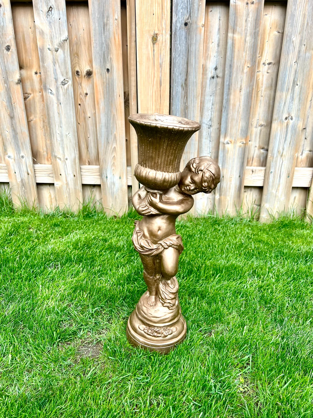 Cherub Urn concrete  statue