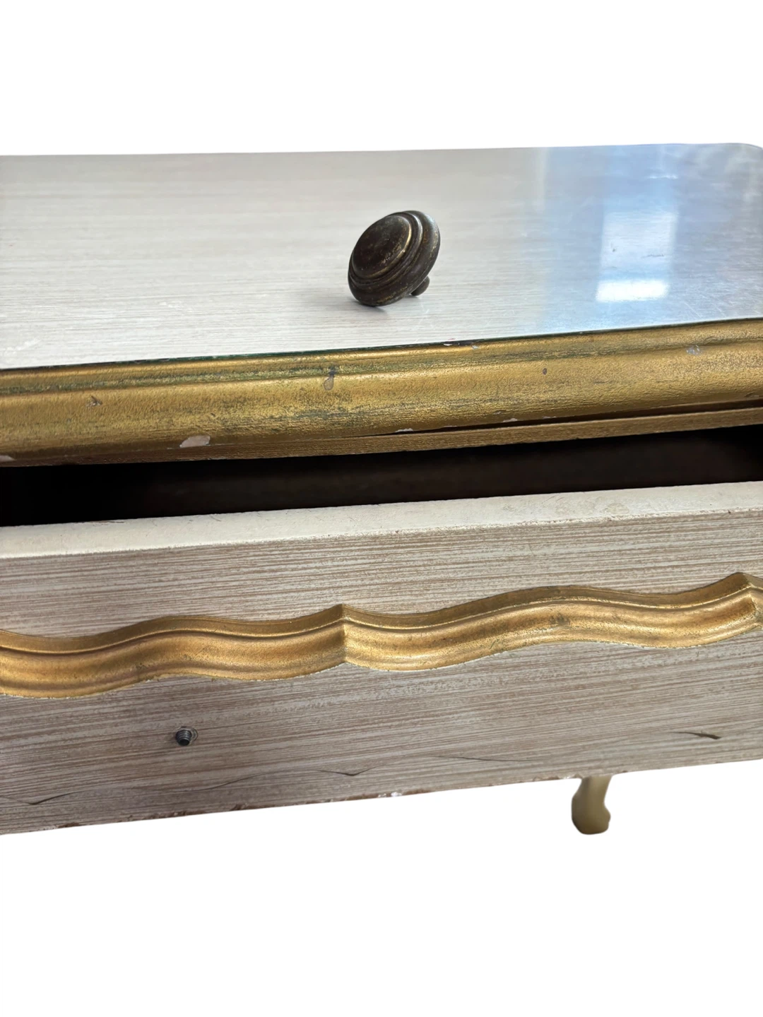 French Style Beige Gold Writing desk - photo 5