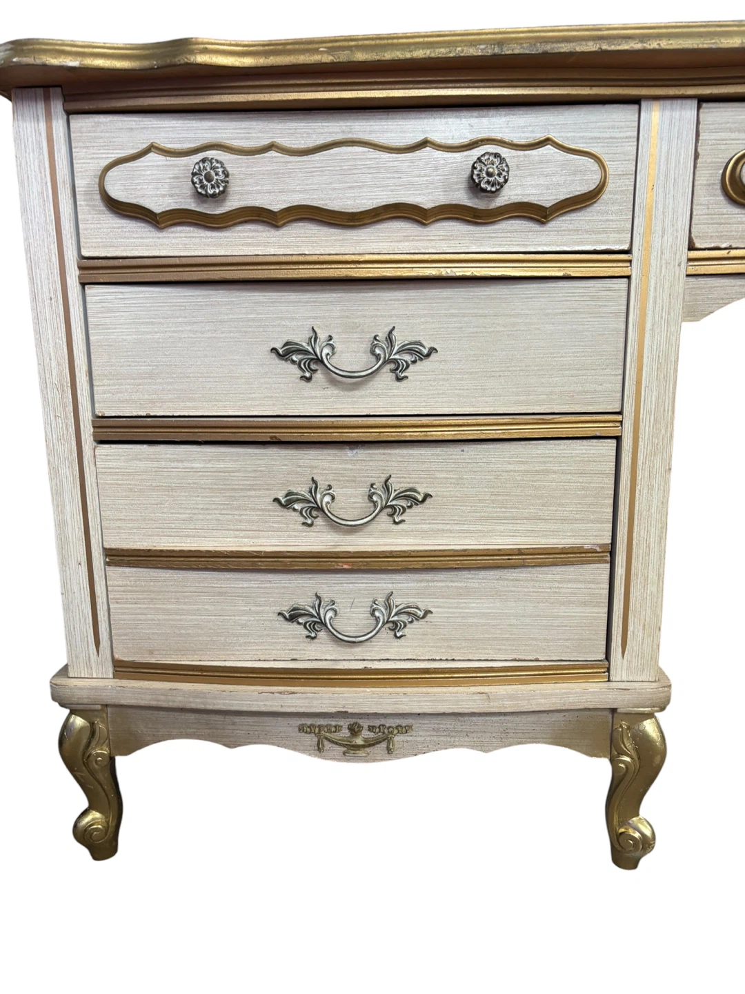 French Style Beige Gold Writing desk - photo 4