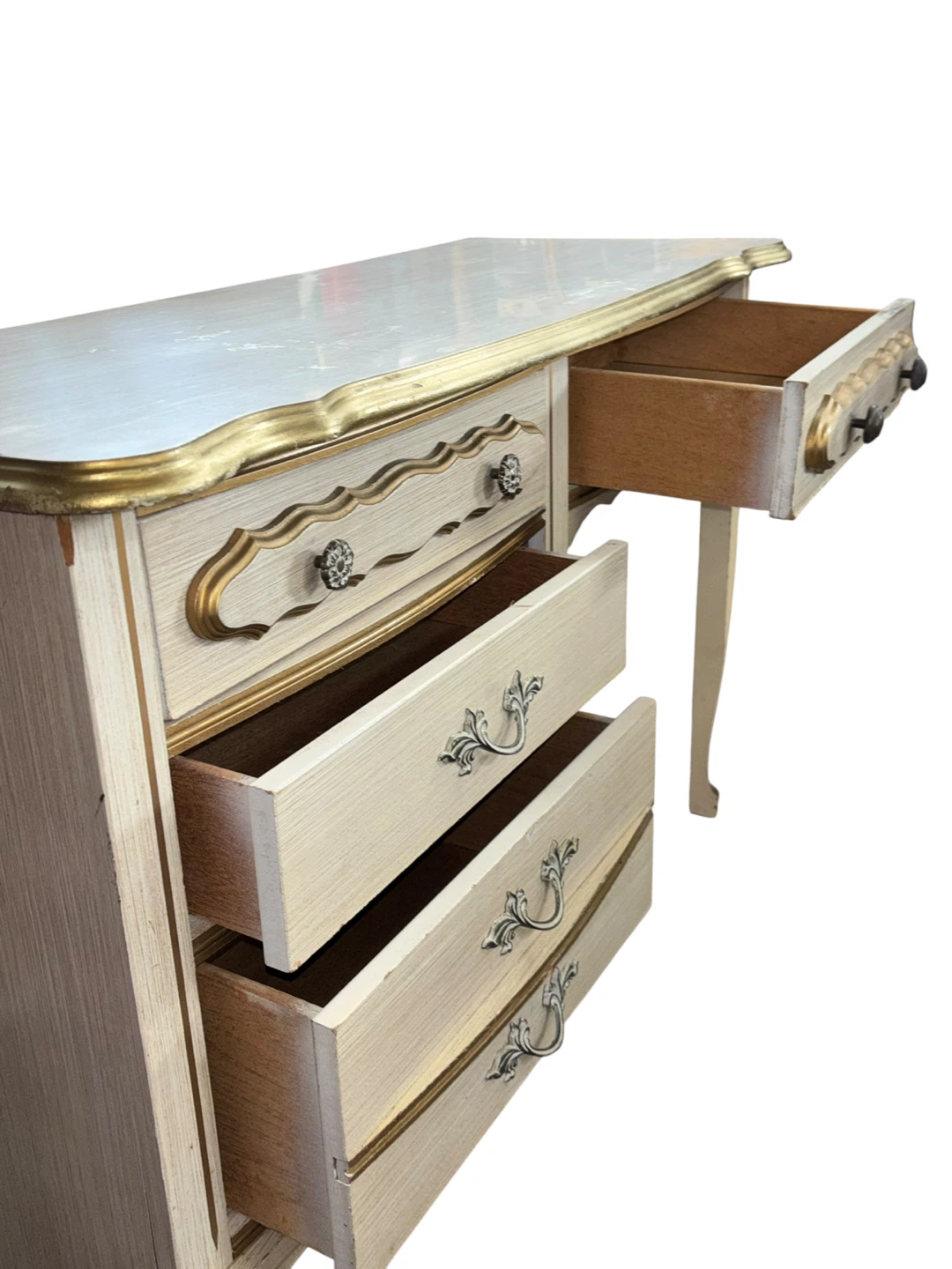French Style Beige Gold Writing desk - photo 2