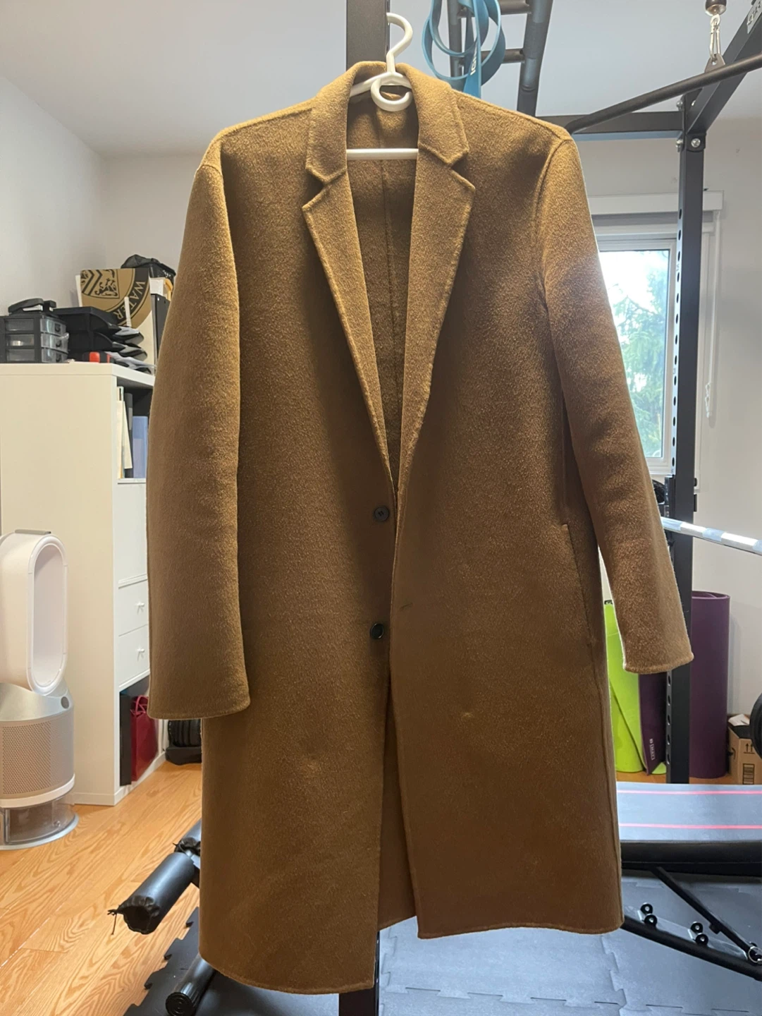 ALLSAINTS Camel Wool Blend Coat - Small