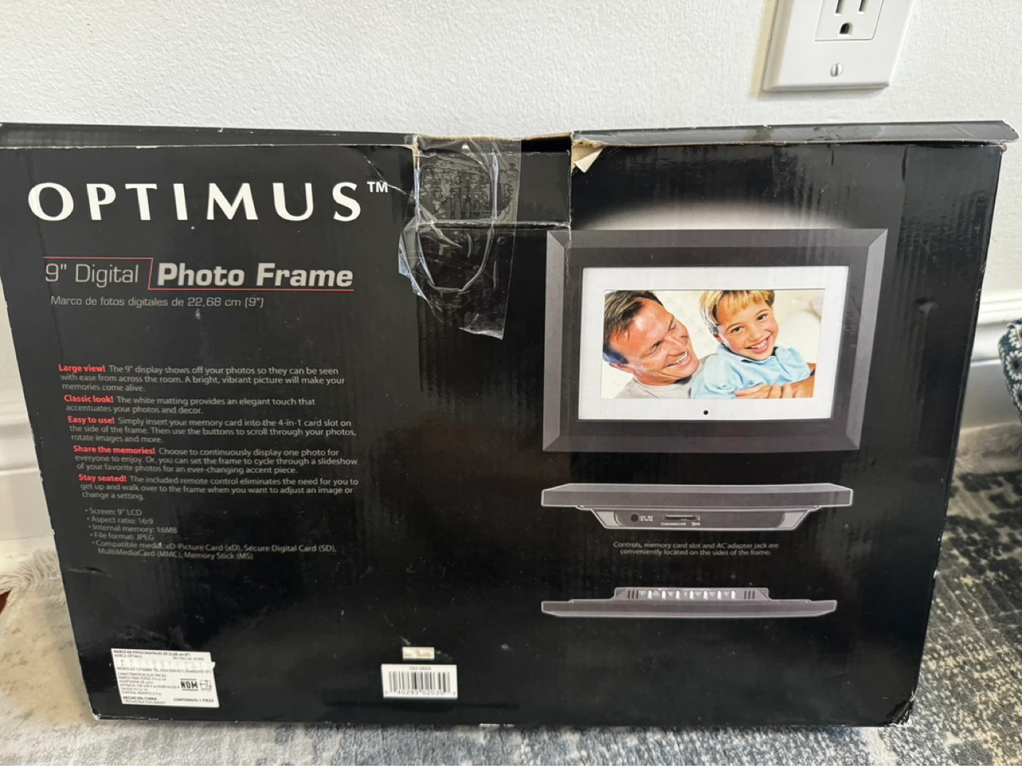 Optimus 9" Digital Photo Frame - photo 2