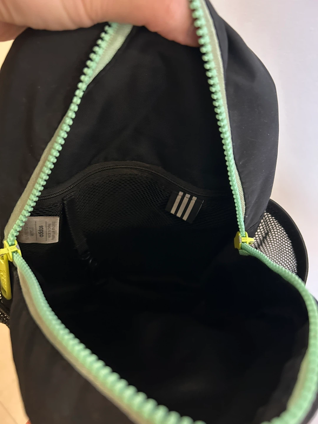 Adidas Black Backpack with Mint Green Accents - photo 2