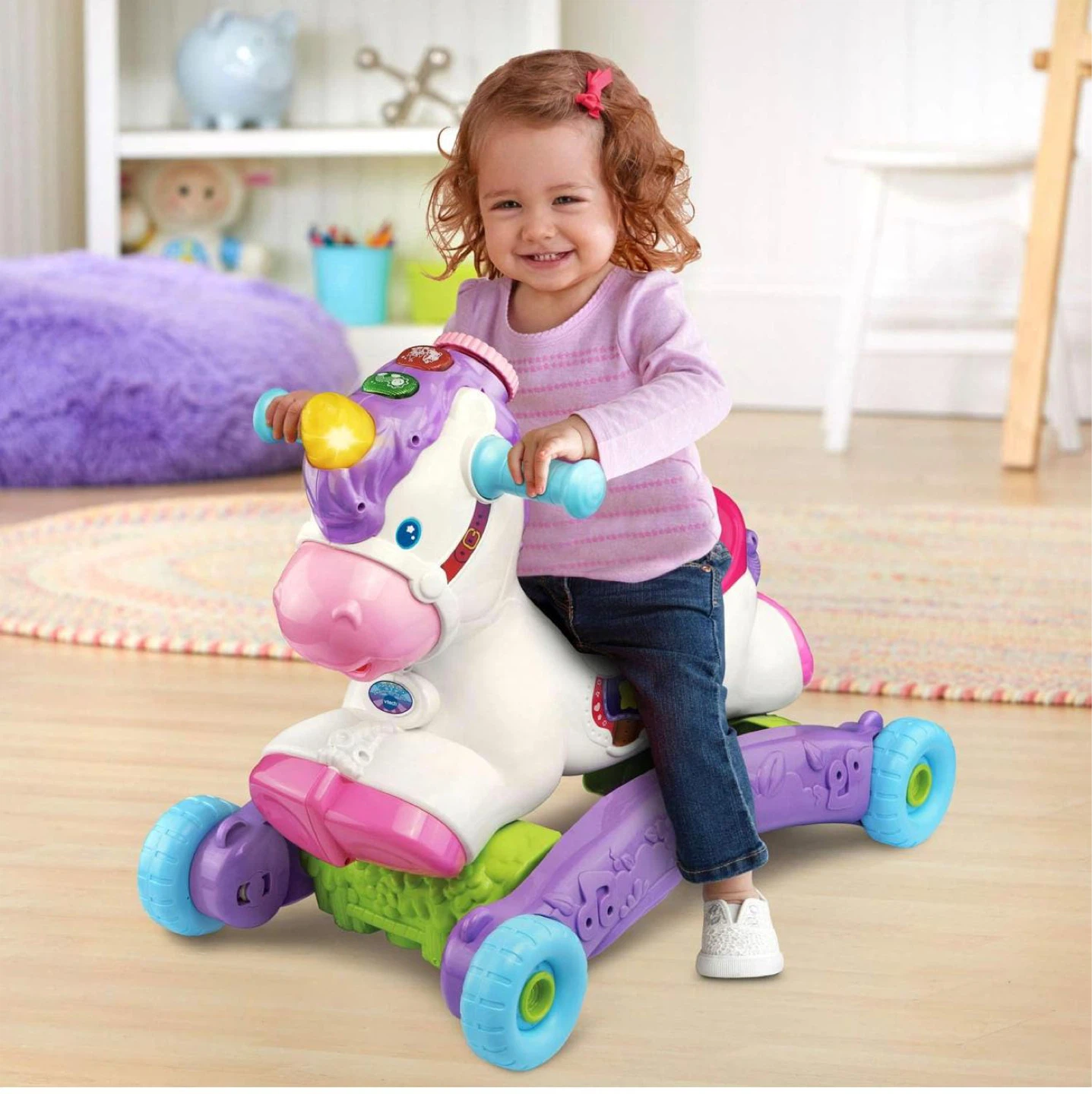 VTech Ride-Unicorn Toy- Rock and Ride cycle - photo 5