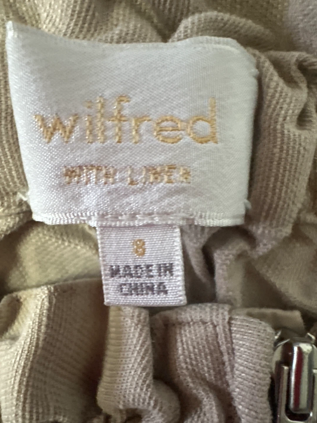 Wilfred Women's Beige Linen Blend Shorts Size 8 - photo 2