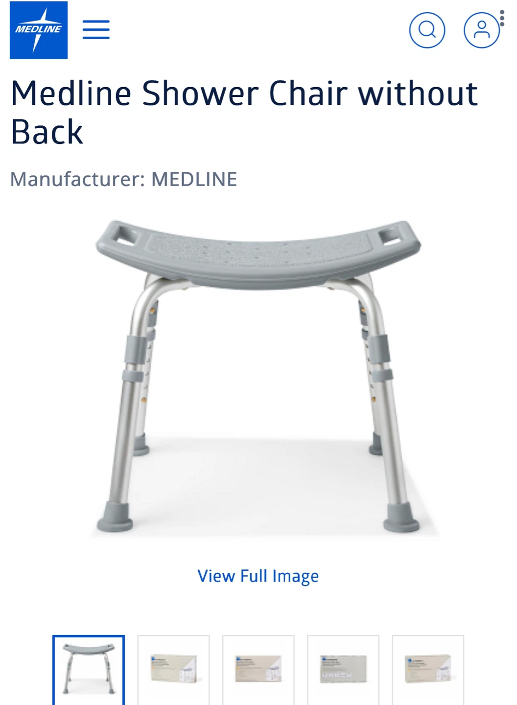 Medline Guardian Bath Chair without Back