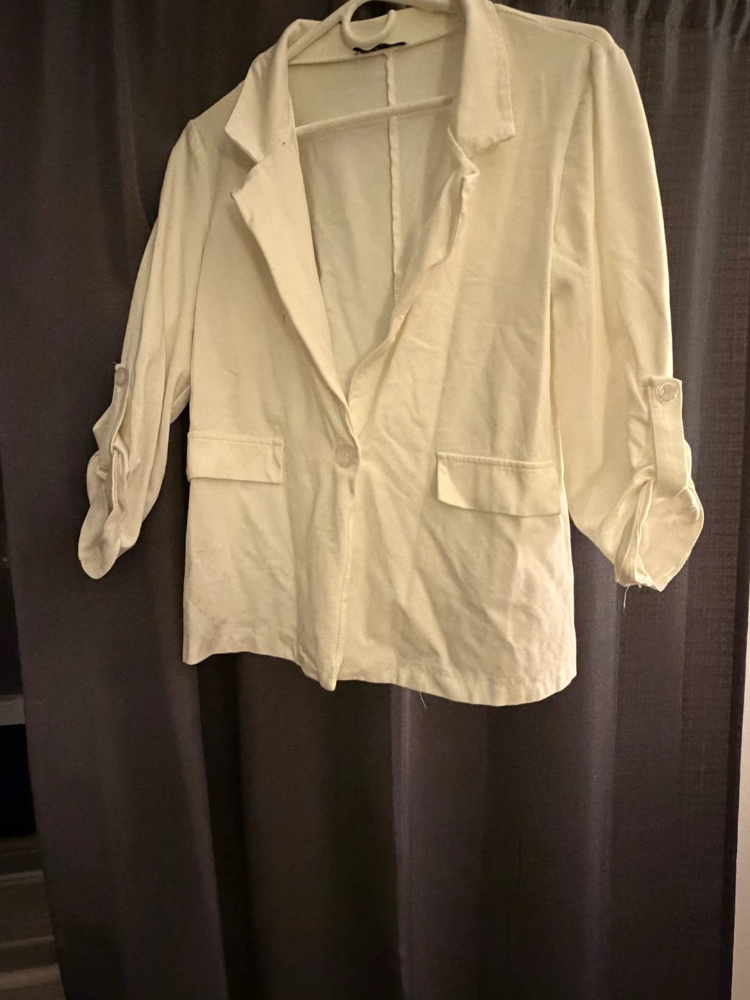 Women's Cream Blazer Jacket