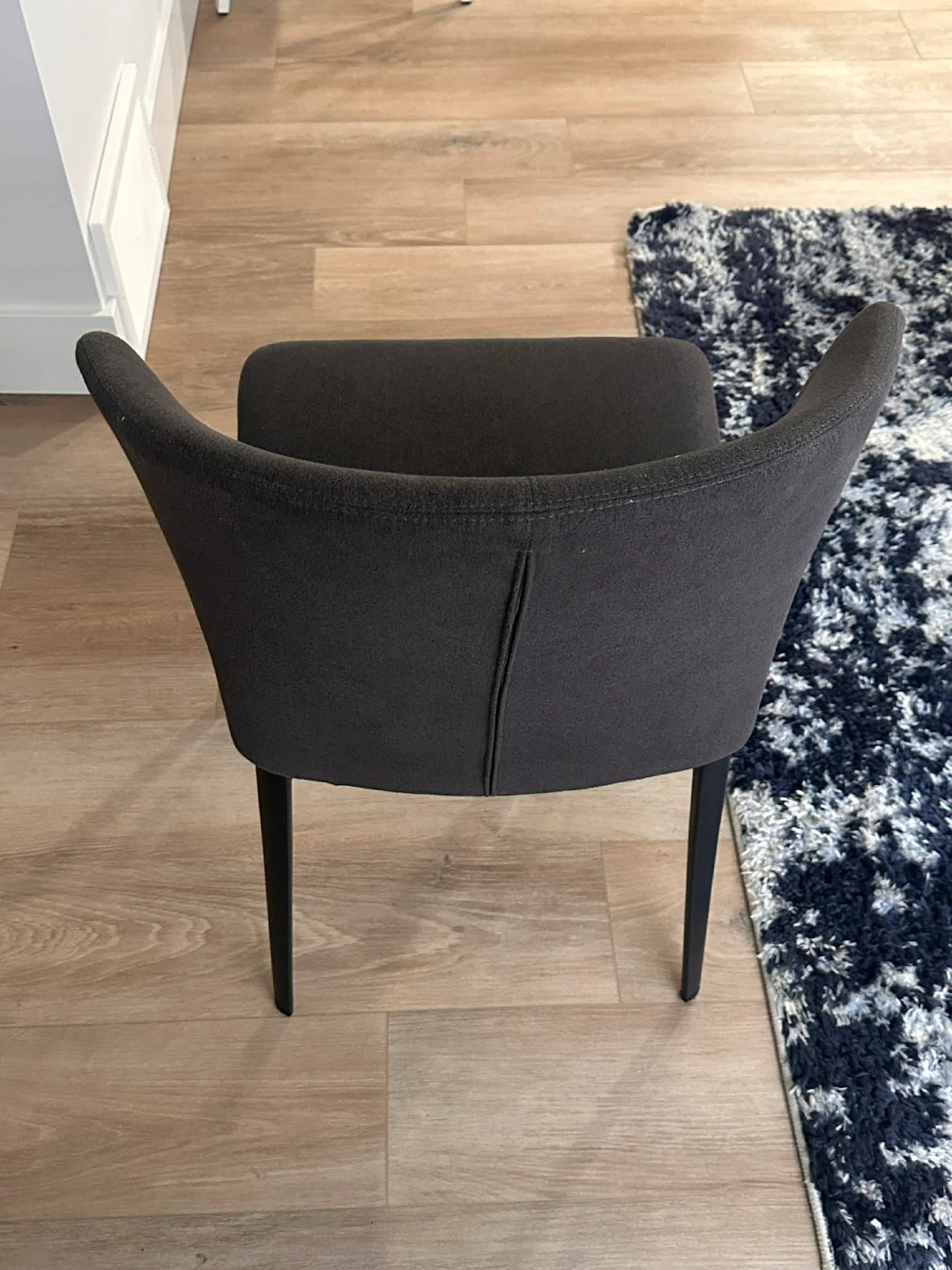 Modern Dining Set - White Marble Top Table & 4 Grey Chairs - photo 4