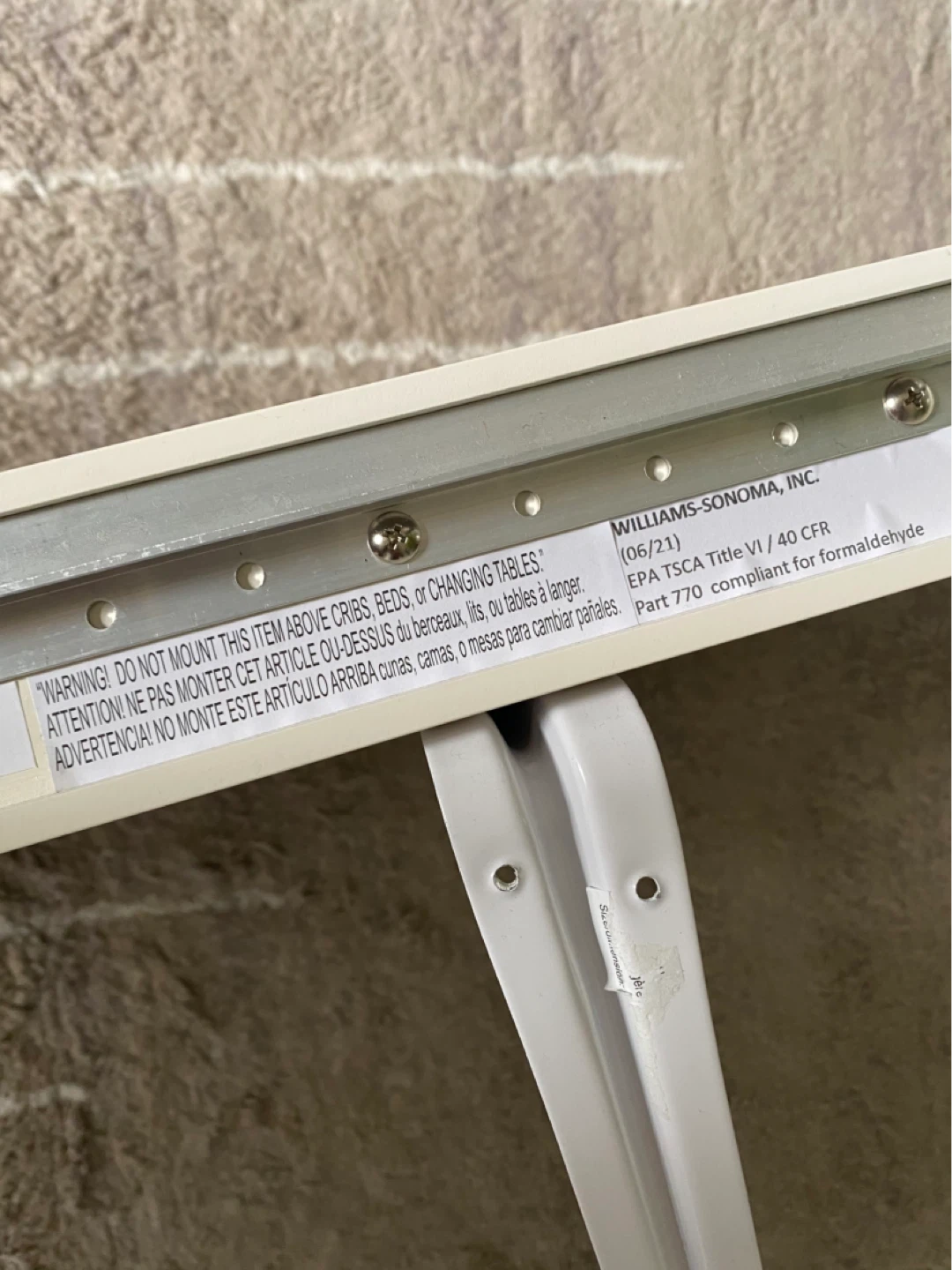 West Elm White Shelf with Brackets - photo 4