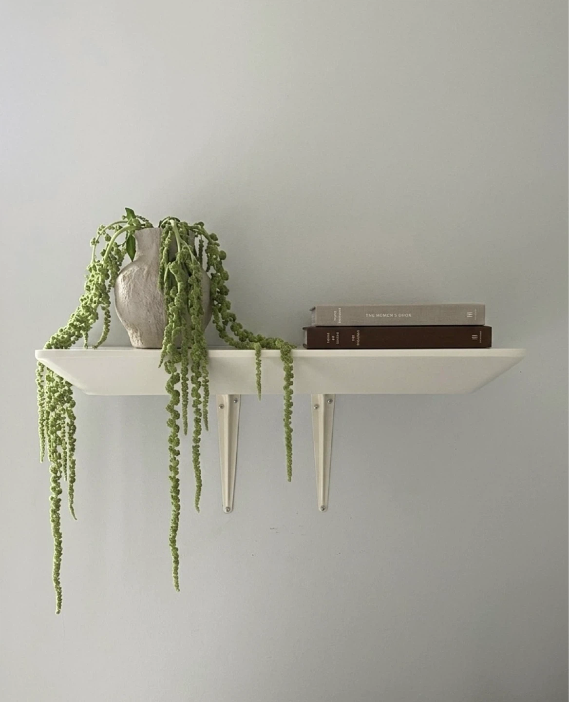 West Elm White Shelf with Brackets