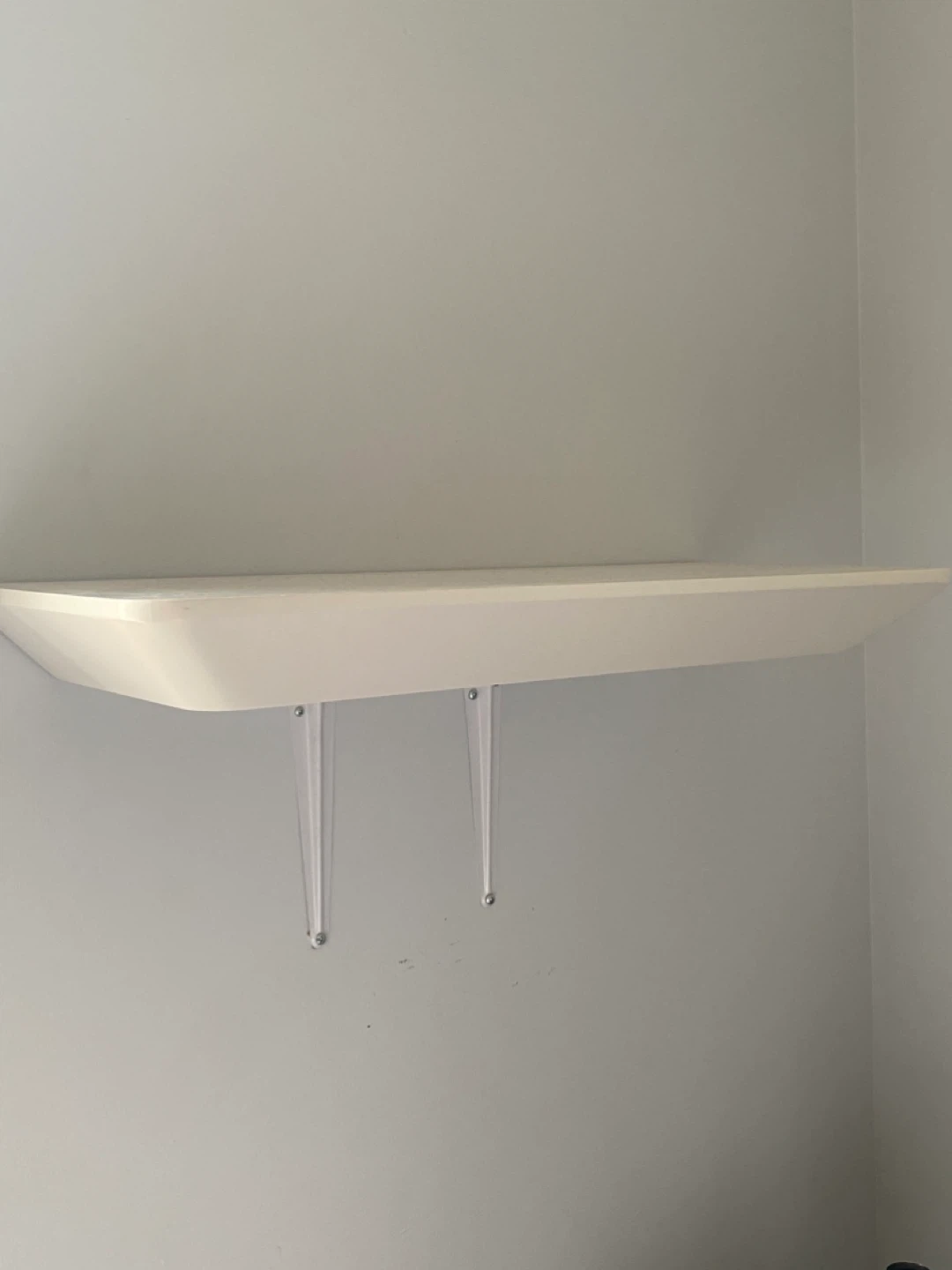 West Elm White Shelf with Brackets - photo 4