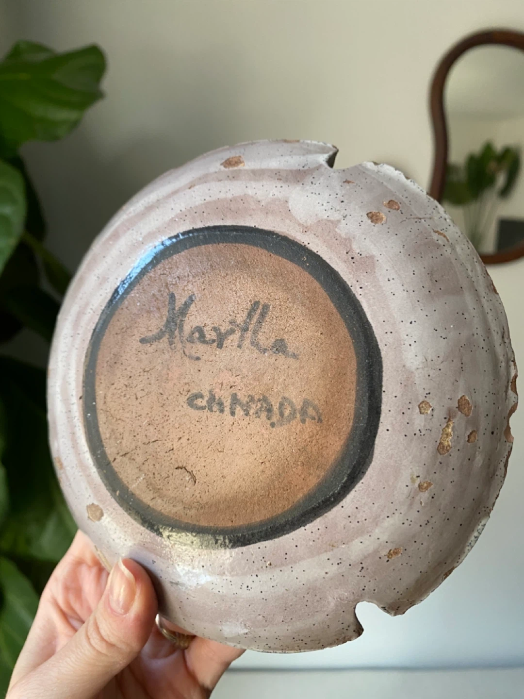 Handmade Ceramic Ashtray with Red Accents - Marilla Canada - photo 4