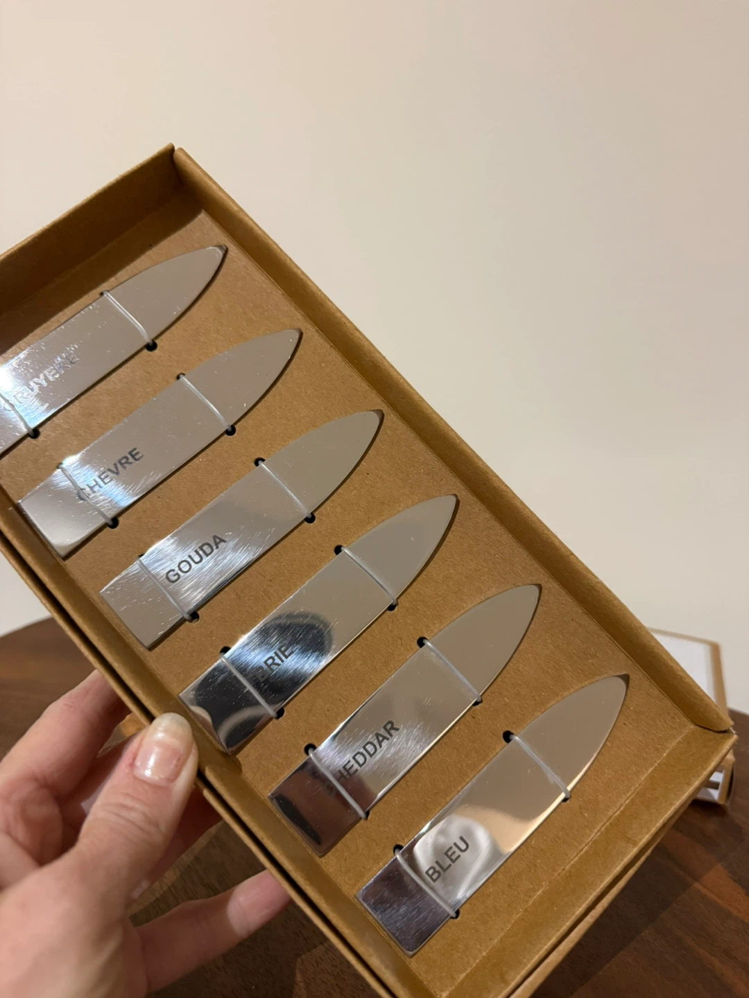 6-Piece Stainless Steel Cheese Knife Set