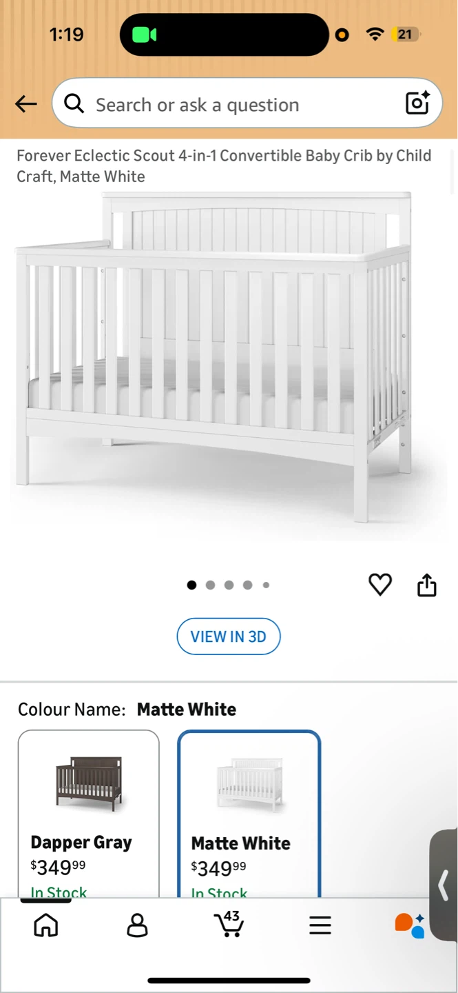 Child Craft Forever Eclectic 4-in-1 Convertible Baby Crib - photo 2