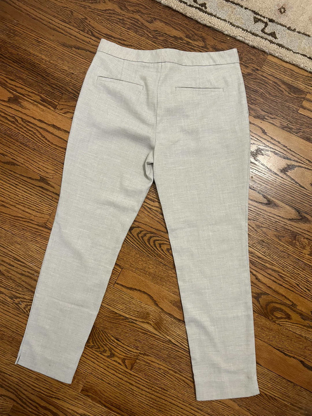 ZARA Light Gray Cropped Pants Size 4 NWOT - photo 2
