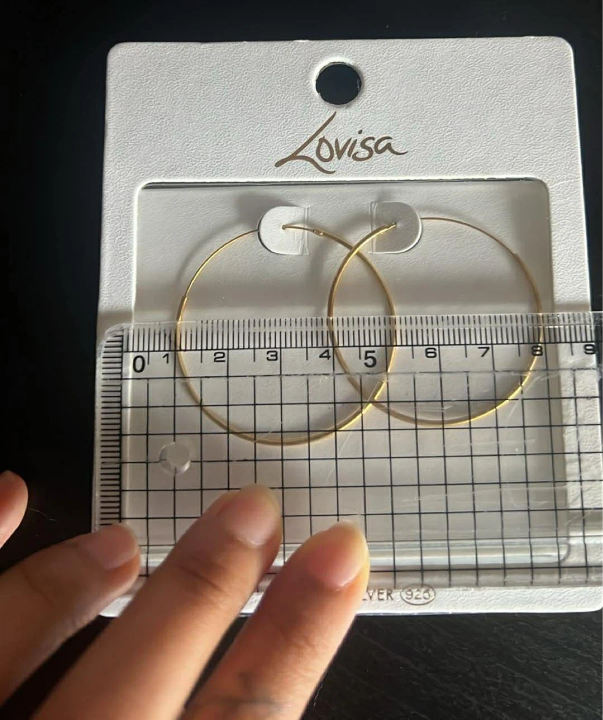 Gold Sterling Silver Hoops - photo 3