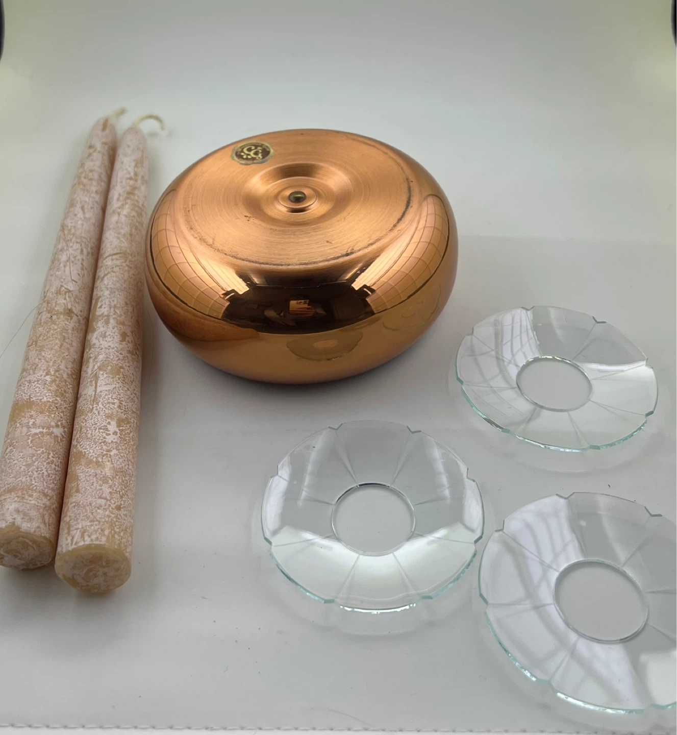 Vintage Coppercraft Guild Copper Candle Bowl Holder and More… - photo 4