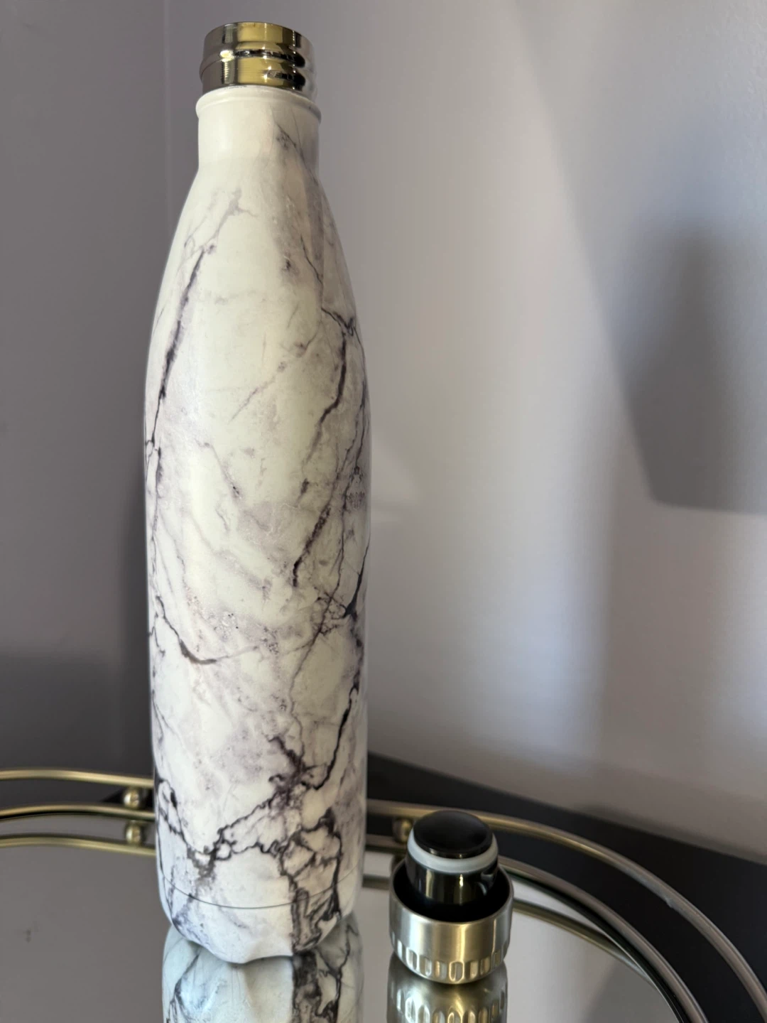 Marble Stainless Steel Water Bottle 750ml – Insulated (NEW) - photo 2