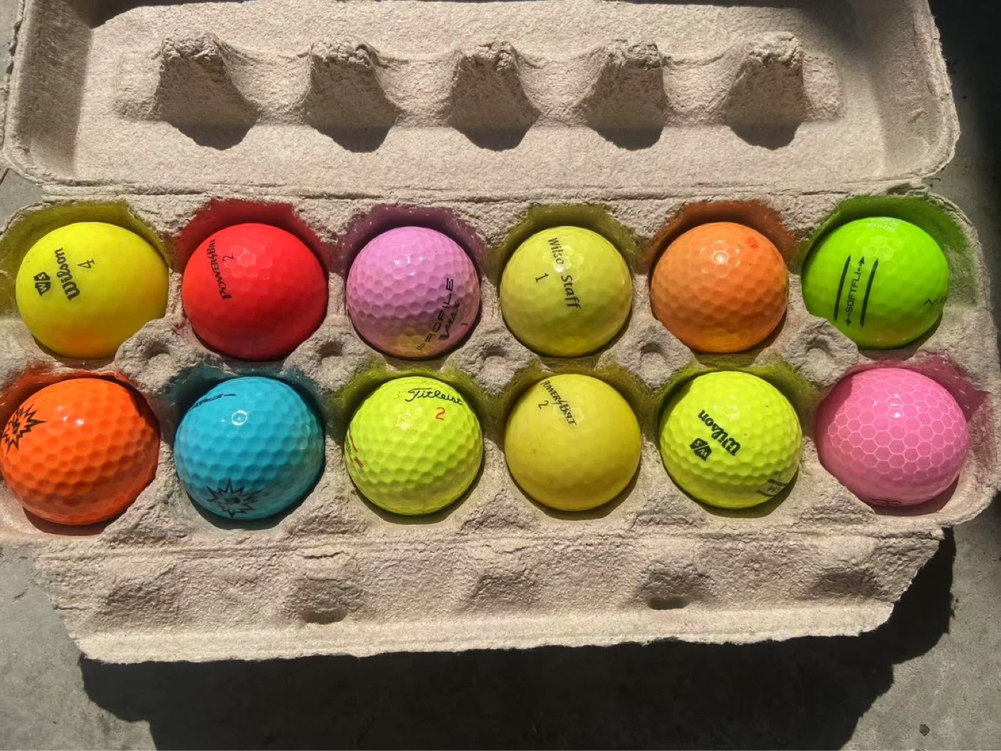 $15 a dozen - Assorted Golf Balls - Titleist, Wilson, Power Bilt