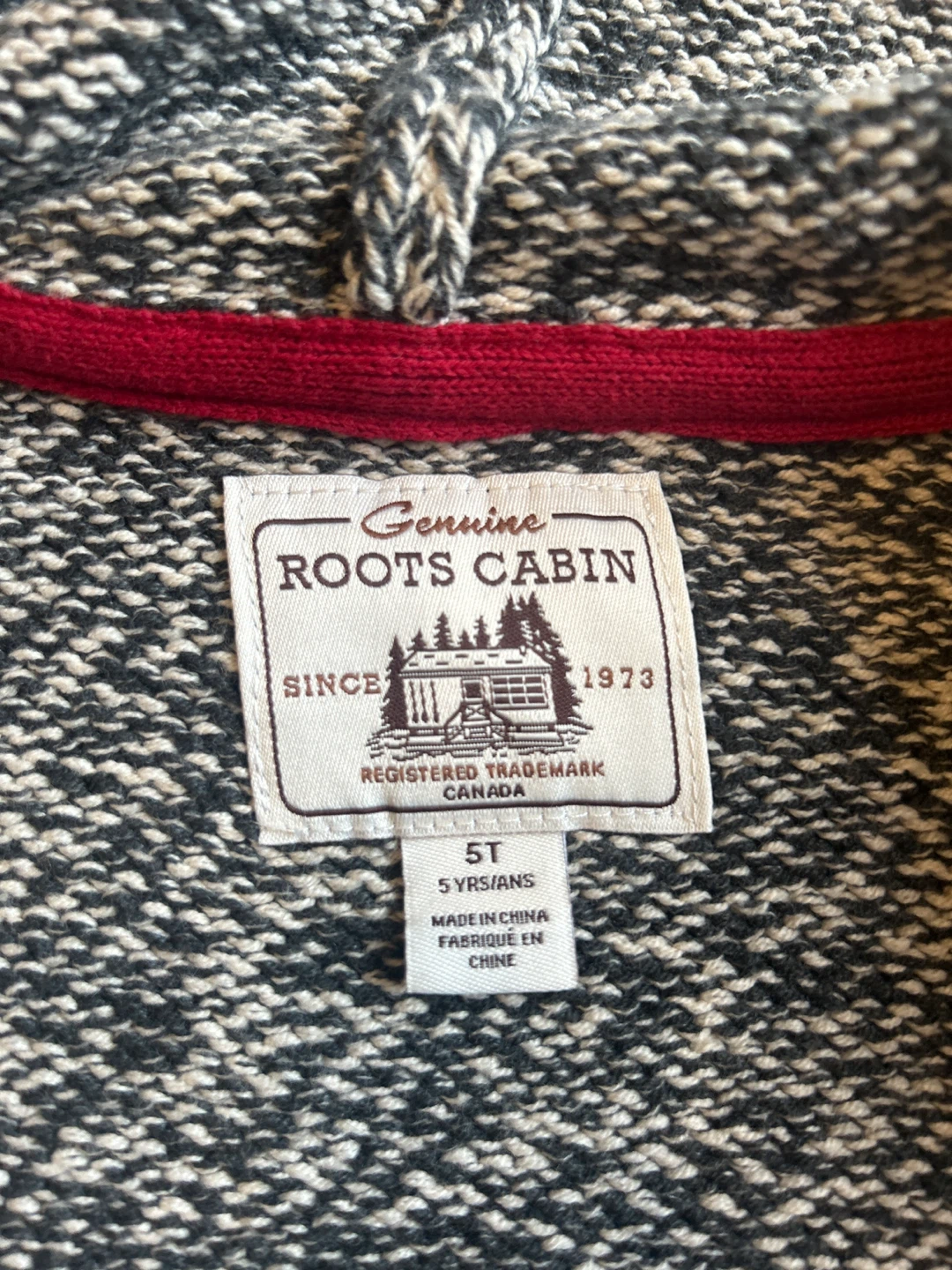 Roots Cabin Hooded Cardigan Sweater - 5T - photo 2