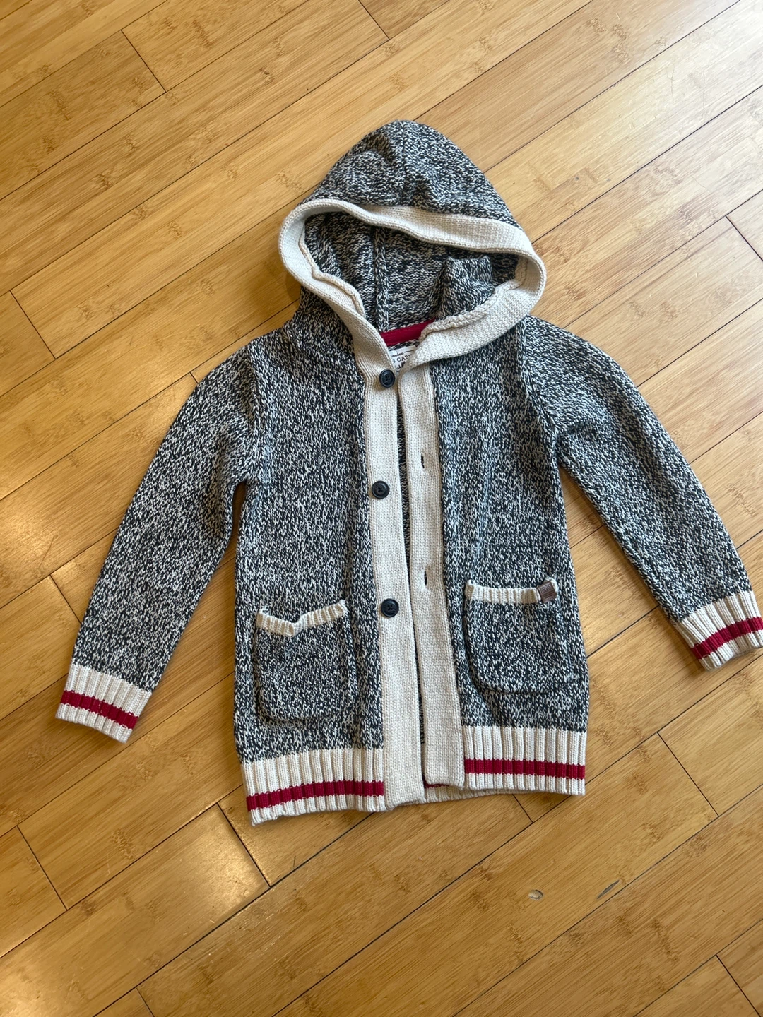 Roots Cabin Hooded Cardigan Sweater - 5T