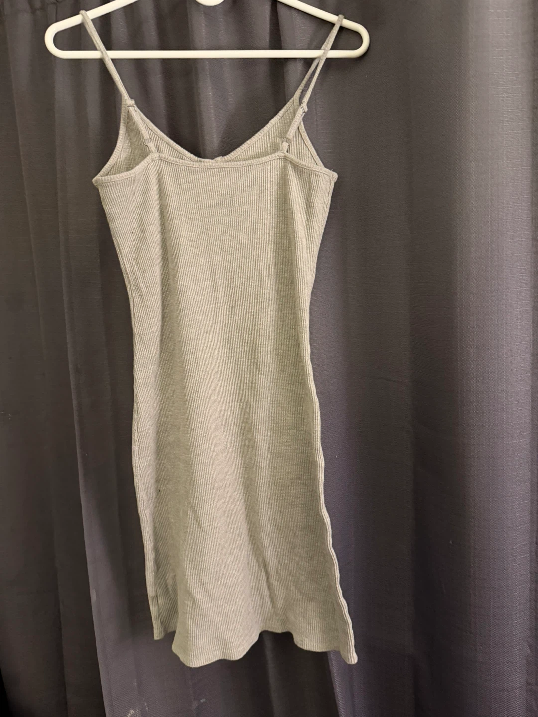 Grey Ribbed Henley Dress - photo 2