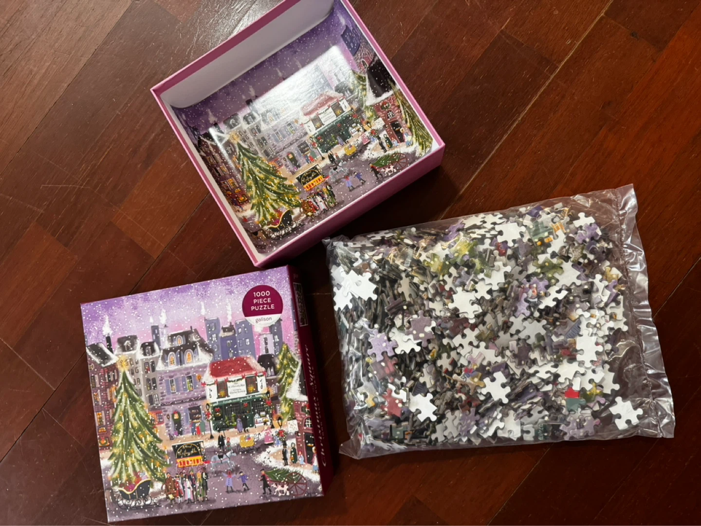 Galison Christmas Square 1000 Piece Puzzle - photo 2