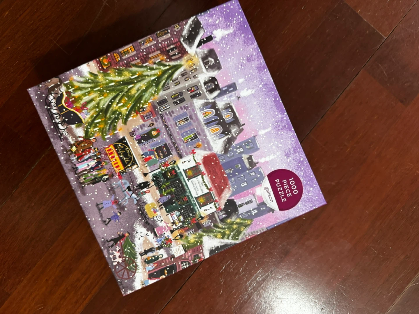 Galison Christmas Square 1000 Piece Puzzle