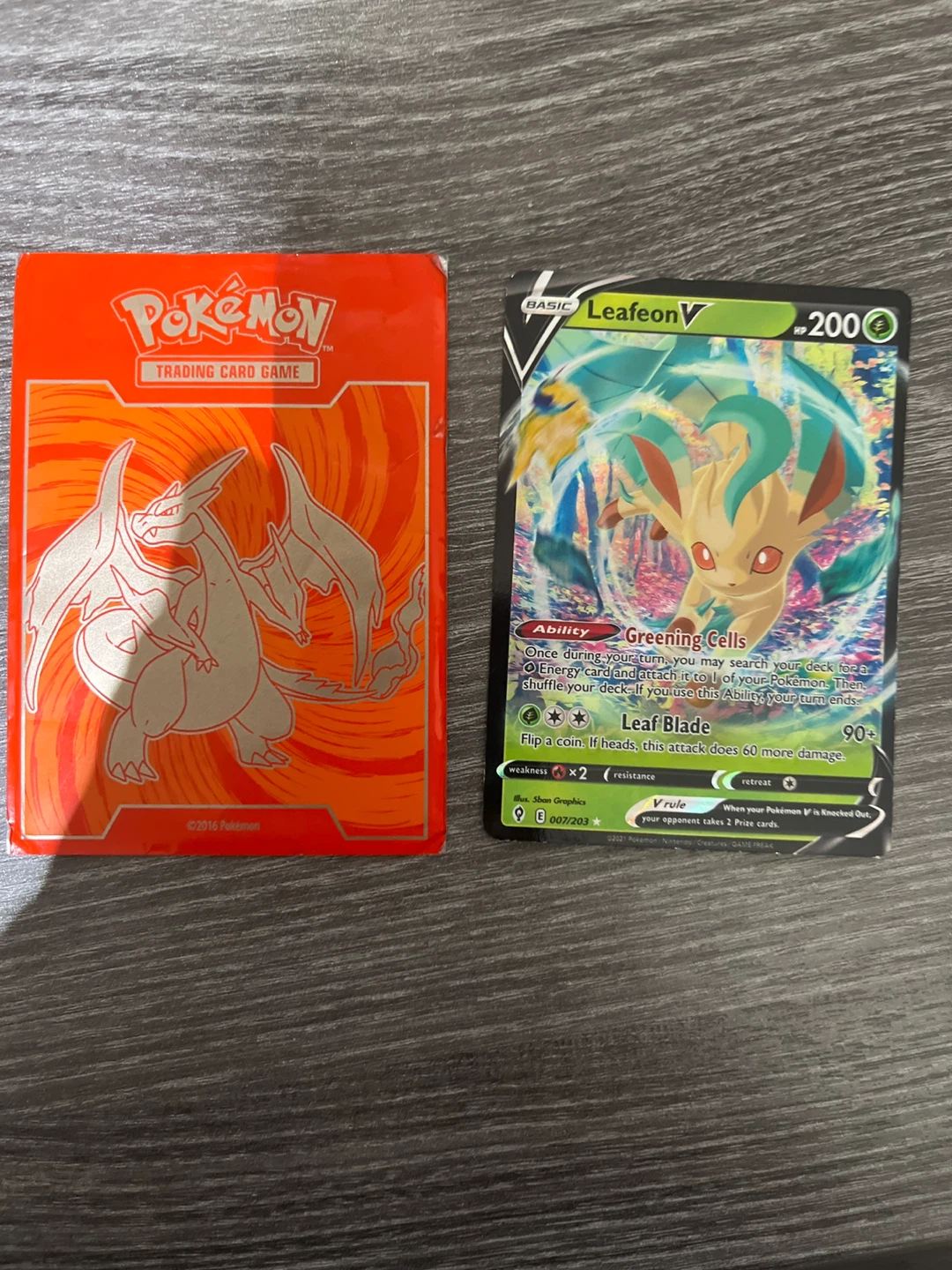 Pokemon Leafeon V Card - photo 3