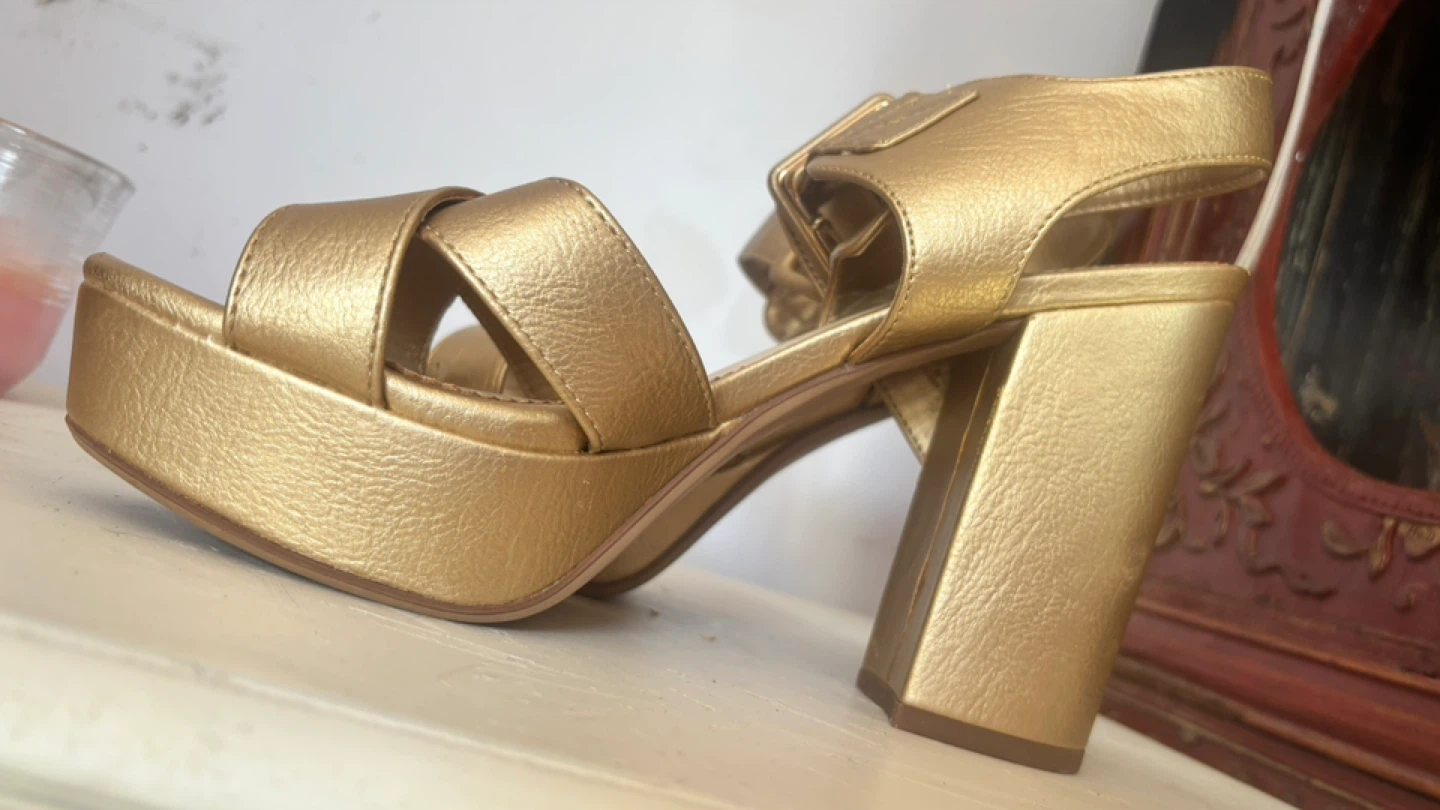 Circus by Sam Edelman Gold Platform Heels