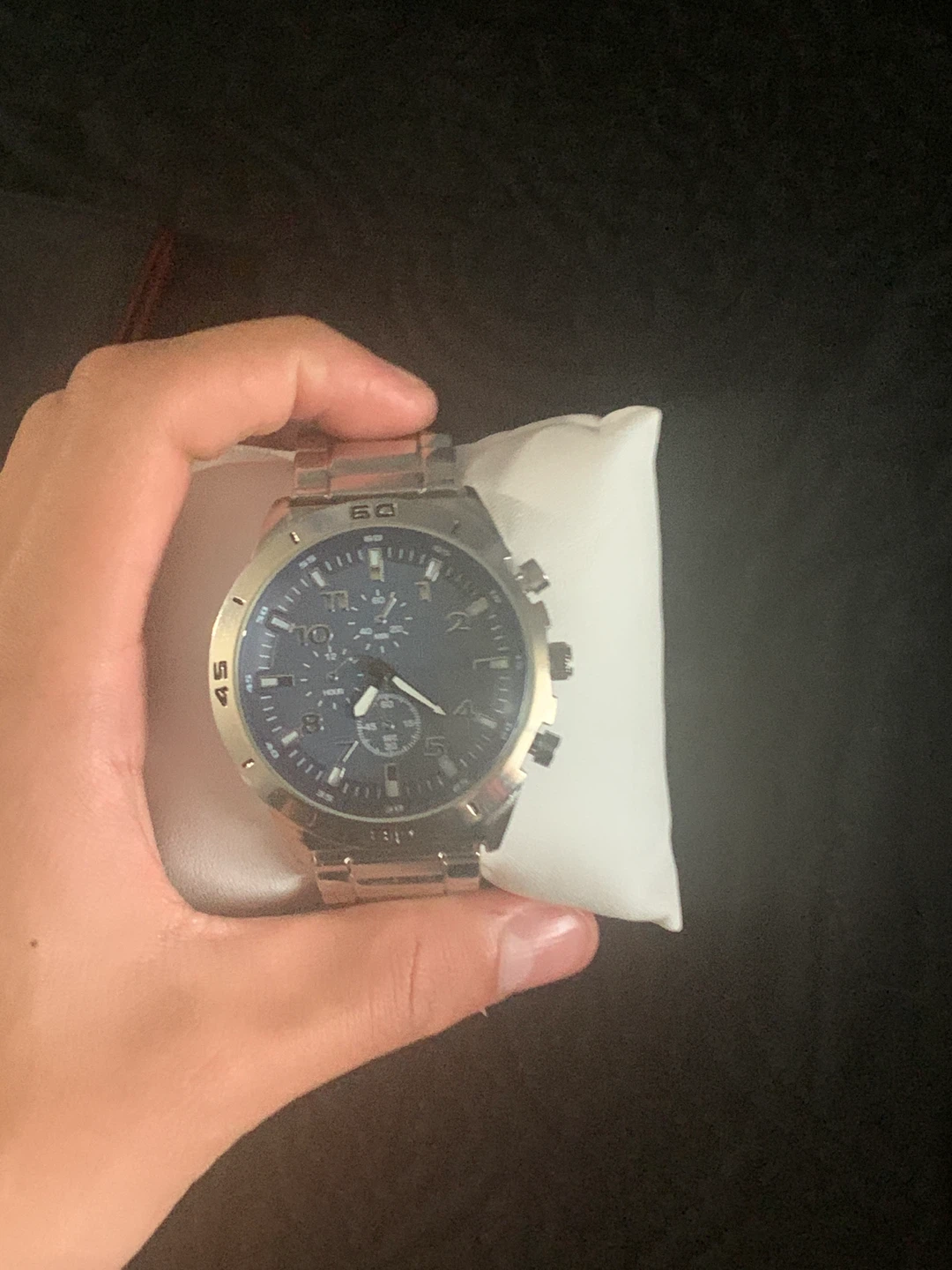 Silver Chronograph Watch