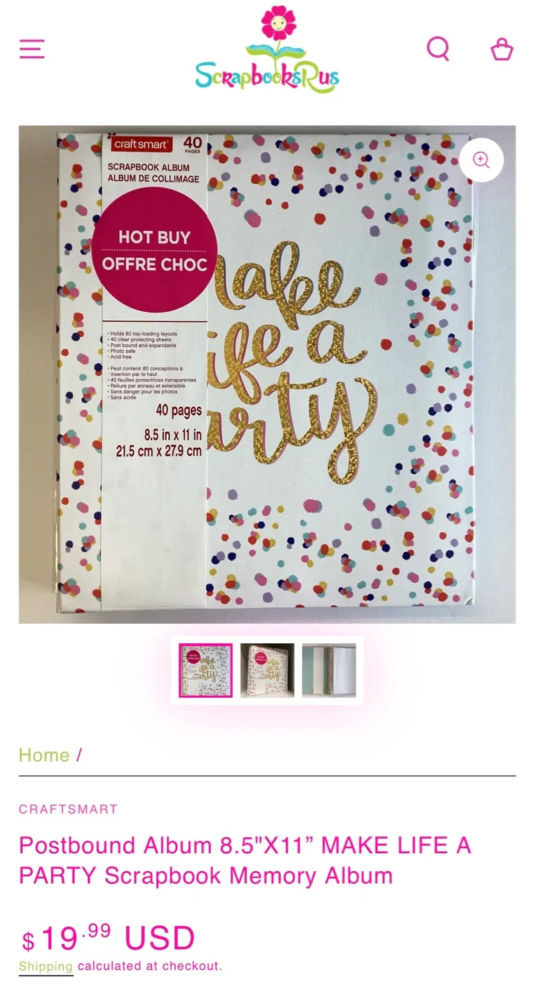 Craftsmart 40-Page Scrapbook Albums set of 6 - photo 5
