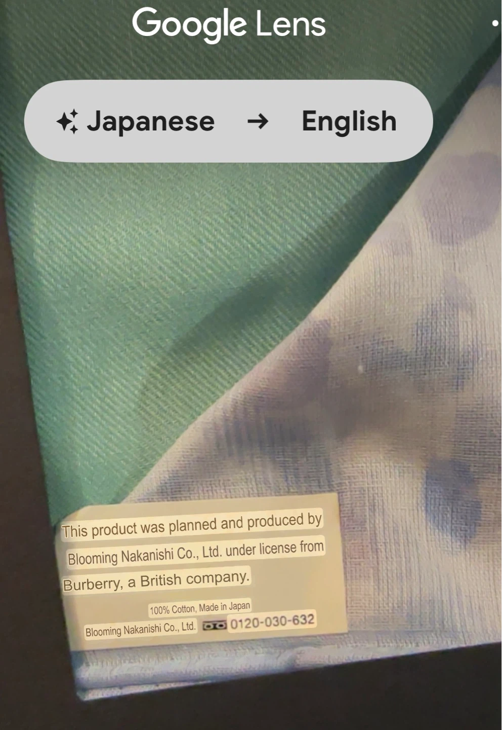 Burberry Pocket Square Set - Blue Floral & Mint Green - photo 5