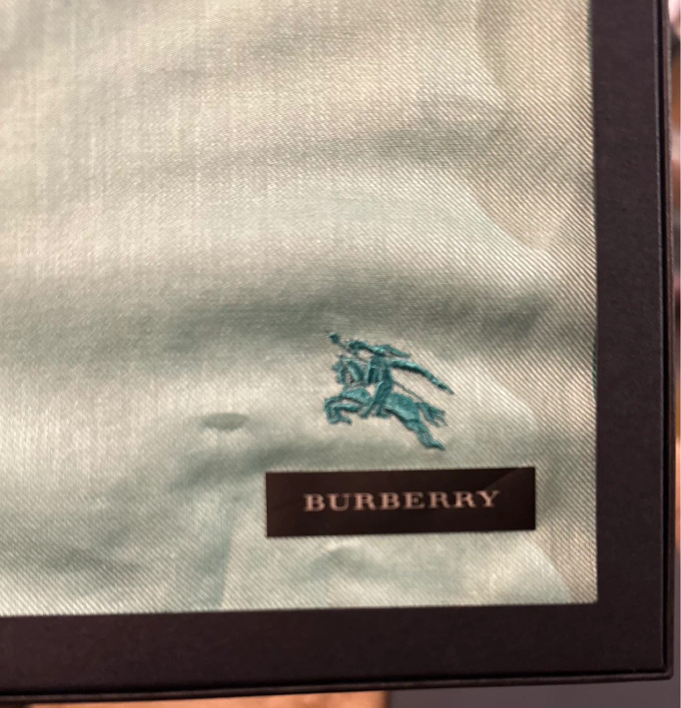 Burberry Pocket Square Set - Blue Floral & Mint Green - photo 3