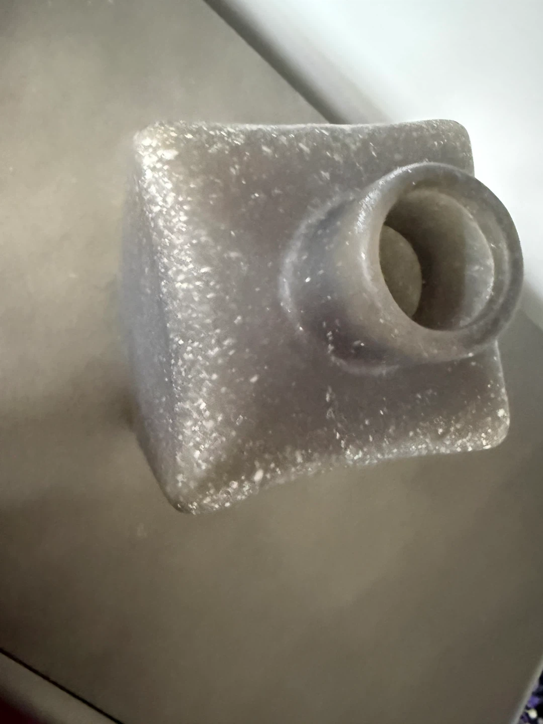 Unique Cement Glass Bottle Vase - photo 2