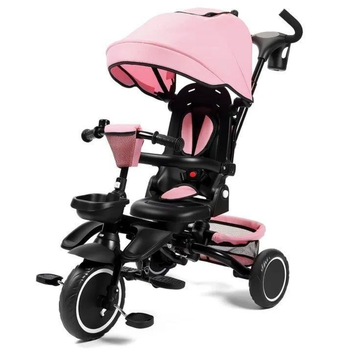 Folding Tricycle with Canopy and Parent Handle