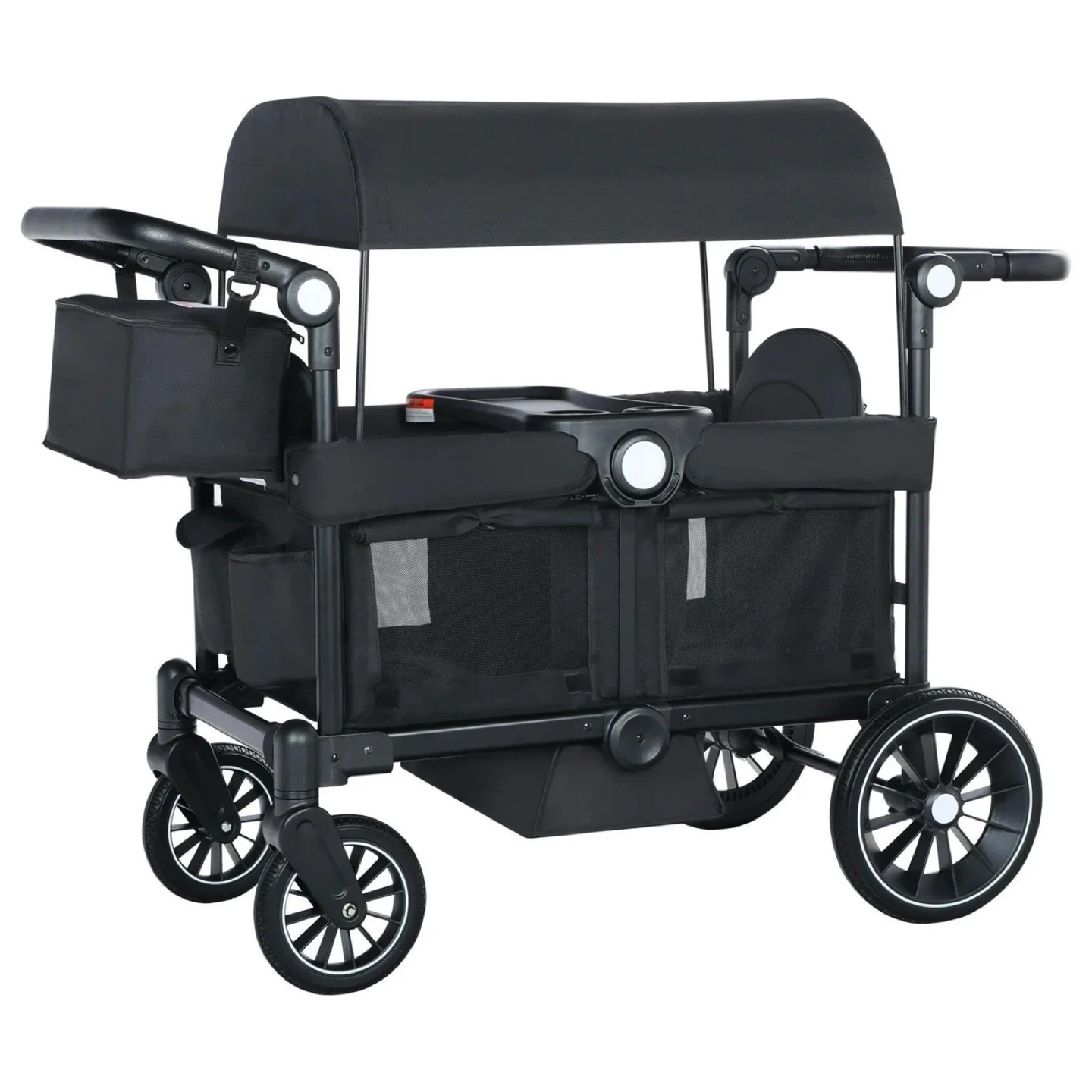 Black Double Wagon Stroller