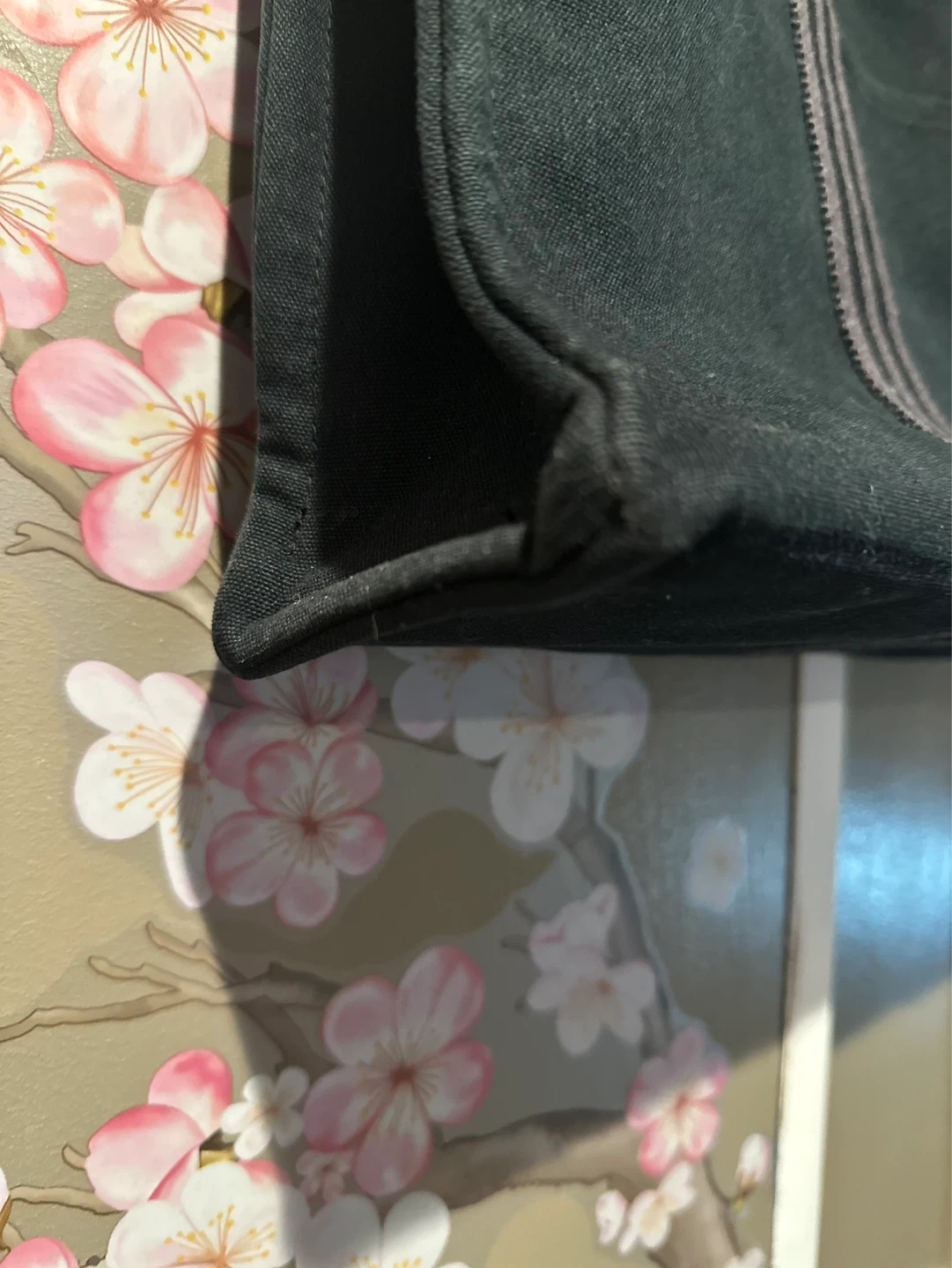 Hermès Black Canvas Tote Bag - photo 5