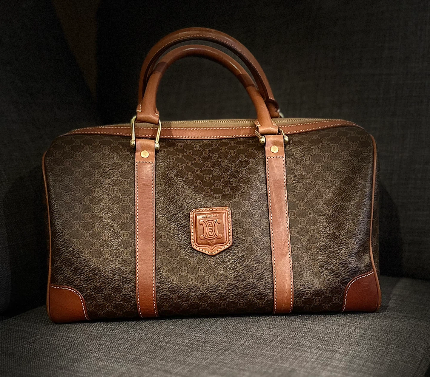 Celine Monogram Boston Bag