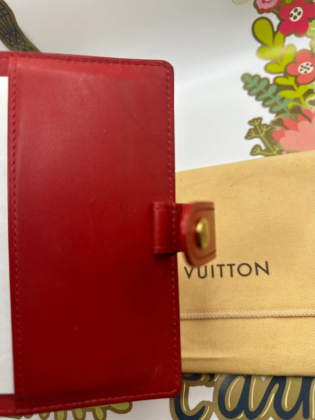 Louis Vuitton Red Monogram Vernis PM Agenda Cover - photo 3