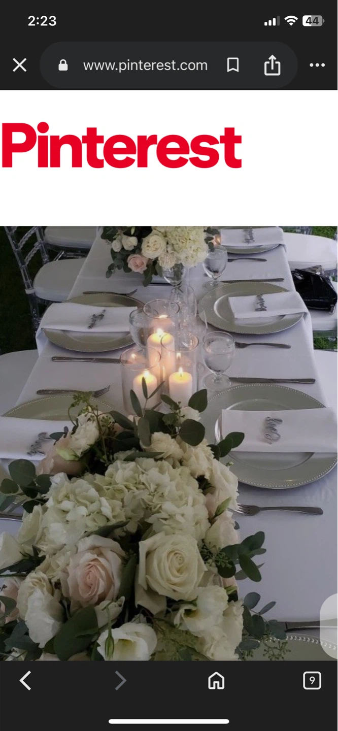 Table Settings Silver Rope Charger Plates - 8 Count