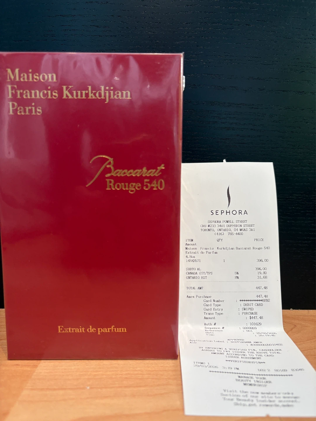 Baccarat Rouge 540 4oz