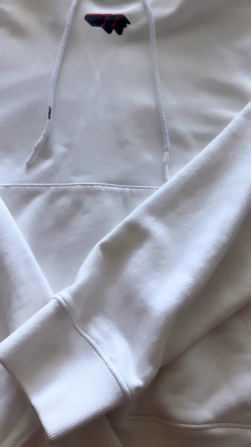 $185 Off-White UNWORN W/ TAGS White Graphic Hoodie Size Medium - photo 5