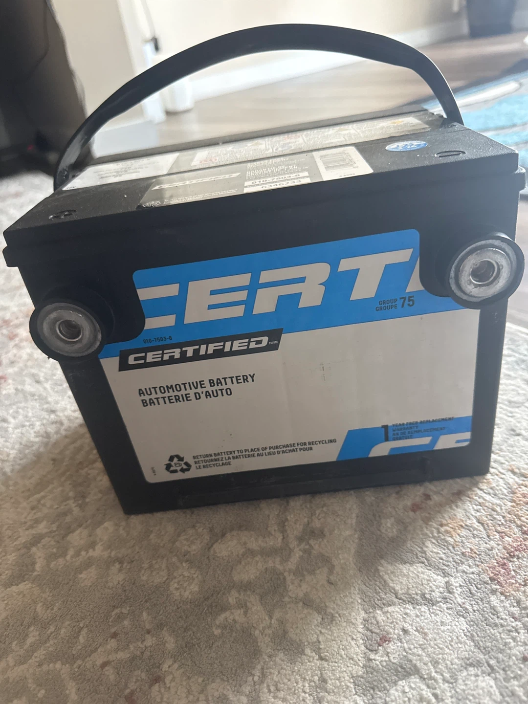 Certified Automotive Battery Group 75